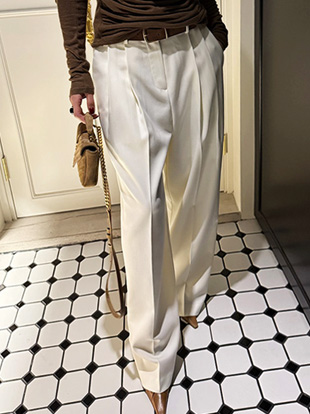 프솔버 핀턱슬랙스